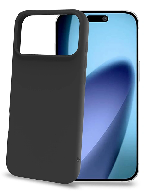 Celly iPhone 17 Pro Max Cromo silikoninis dėklas, juoda, 2 nuotrauka